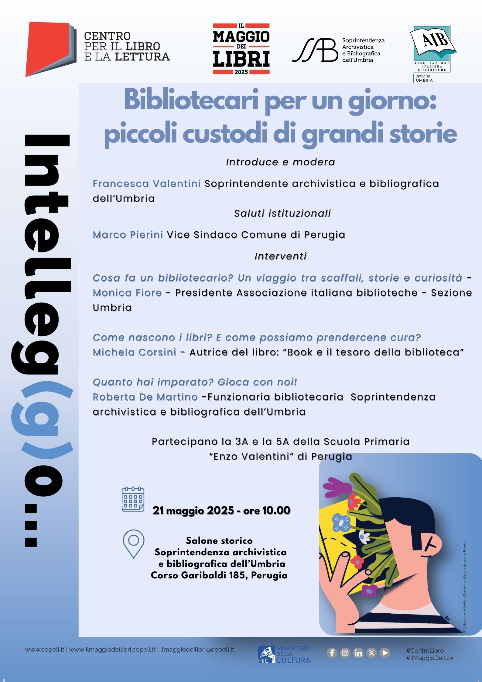 SAB Umbria e AIB Umbria insieme per il Maggio dei Libri 2025 con l’incontro: “Bibliotecari per un giorno: piccoli custodi di grandi storie”